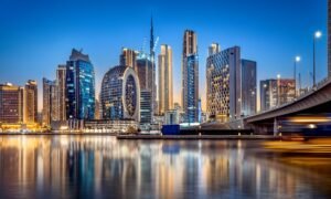 Business Setup - picture of Dubai at night