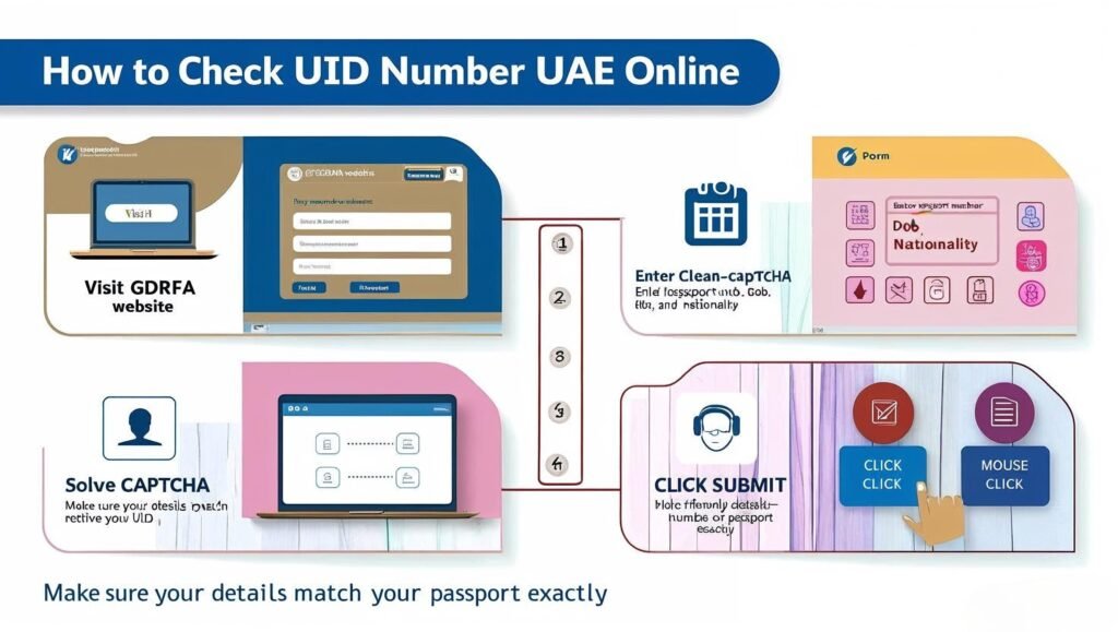 How to find your UID number on a UAE visa or online using the GDRFA portal