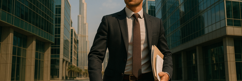 Entrepreneur in Dubai free zone after obtaining UAE residency through business setup
