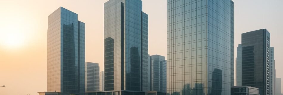 meydan free zone faq - Hero banner showing Meydan Free Zone towers in Dubai at sunrise with landscaped roads and soft light.