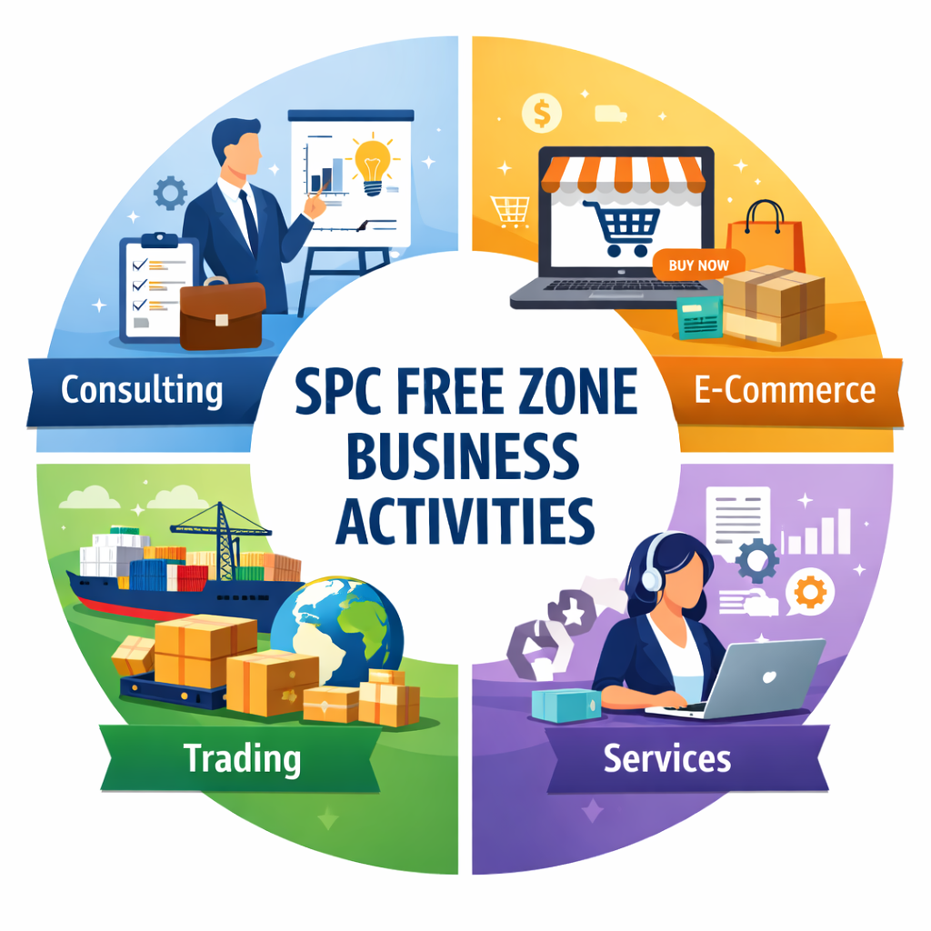 SPC Free Zone Registration- Business activities in four sectors